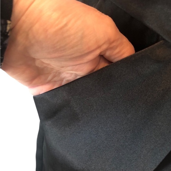 David’s Bridal Black Strapless Cocktail Mini Dress Empire Waist Sz. 6 - Picture 7 of 8